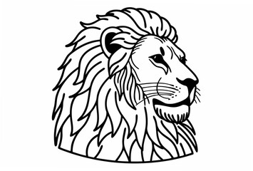 lion head vector illustration