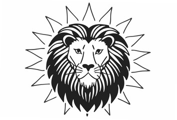 lion head vector illustration