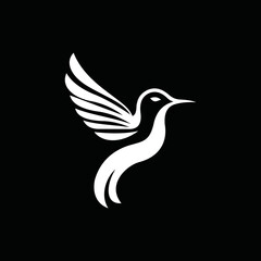 logo hummingbird An elegant, cute, abstract, modern.
