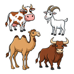 set of farm animals