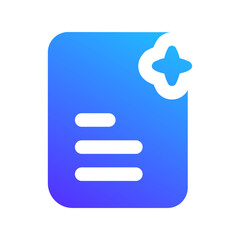 generate content gradient fill icon