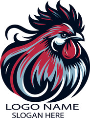  Silkie Chicken Poultry Logo icon vector .