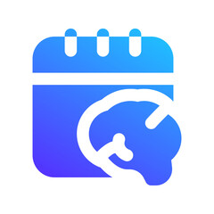smart scheduling gradient fill icon