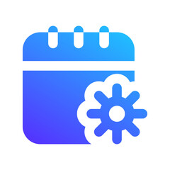 smart scheduling gradient fill icon