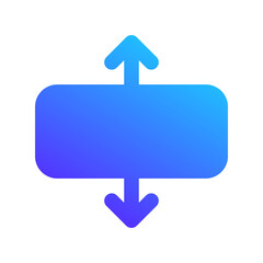 vertical expand ai gradient fill icon