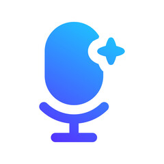 voice ai gradient fill icon