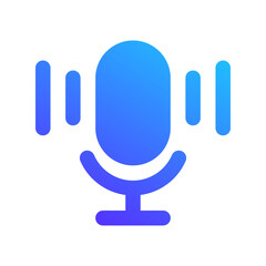 voice assistant gradient fill icon