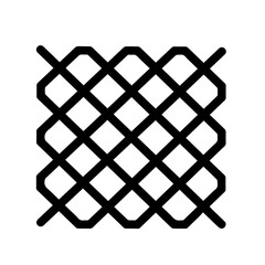 Geometric grid pattern, intersecting lines forming a lattice structure. This intricate design features bold black lines on white background, creating strong visual impact.