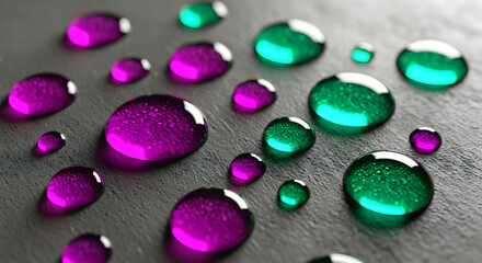 Vivid Fluid Spheres On Textured Surface Creating Captivating Abstract Design