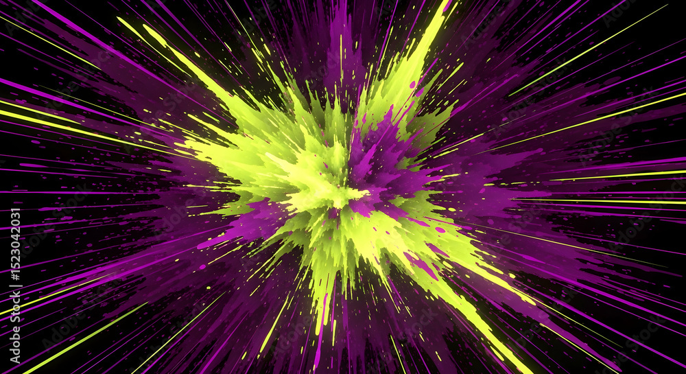 Poster dynamic colorful explosion of light abstract background with rays