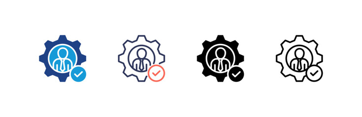 Expert icon set multiple style collection