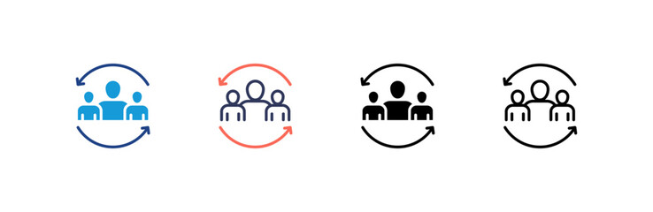 Respect icon set multiple style collection