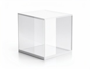 Crystal-clear display case ready for treasures or prized collectibles. Ready to use.