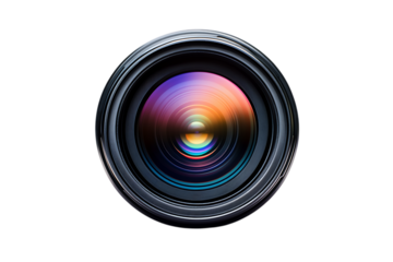 Close up of a professional camera lens