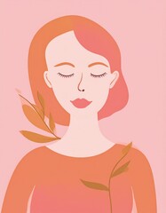 Mindful Illustration of a Person Resting in Nature