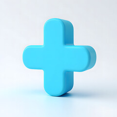 Obraz premium medical plus icon, Blue medical plus made of 3D puzzle pieces representing teamwork and healthcare solution, blue medical plus , medical cross symbol.