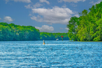 boat on the river