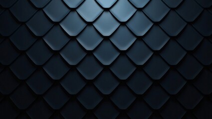 3D, futuristic, background, wall, tiles, diamond-shaped, black, polished, blocks, render — A striking futuristic 3D wall background featuring polished diamond-shaped tiles in deep black tones, ideal f