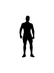 Vector of a healthy muscular man