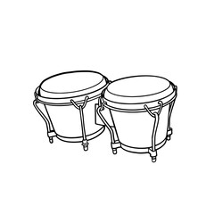 drum kit isolated on white