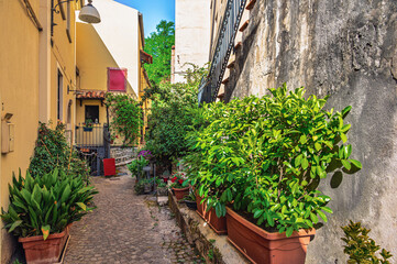views of the village of Brienza, Potenza province, Basilicata