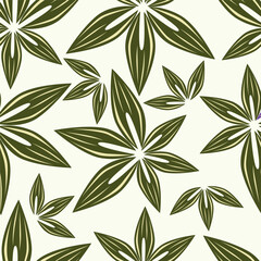 Floral pattern design, vector illustration background