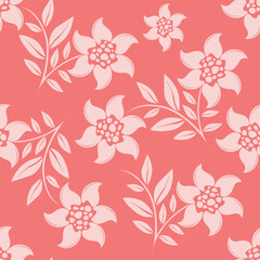 Floral pattern design, vector illustration background