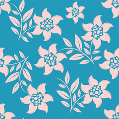 Floral pattern design, vector illustration background