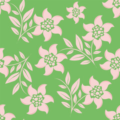 Floral pattern design, vector illustration background