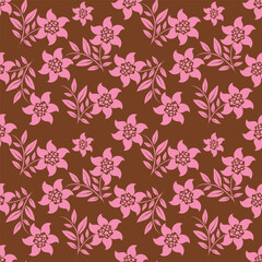 Floral pattern design, vector illustration background
