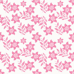 Floral pattern design, vector illustration background