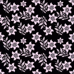 Floral pattern design, vector illustration background