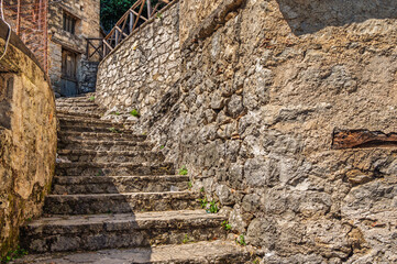 views of the village of Sant'Angelo le Fratte, the murales village, Potenza Basilicata