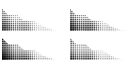 halftone dot corner border