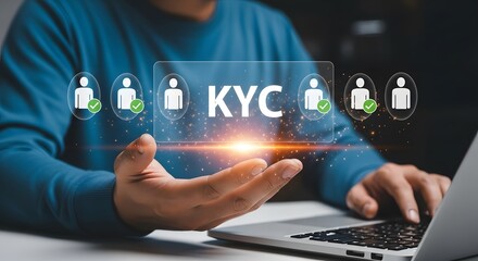 Secure KYC Process Online Verification Identity Management Business Technology