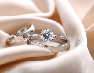 Elegant rings on silk