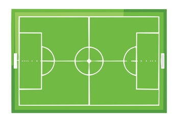 Classic Green Soccer Field Layout
