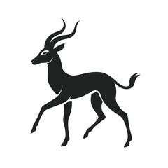 Antelope Sprinting Silhouette