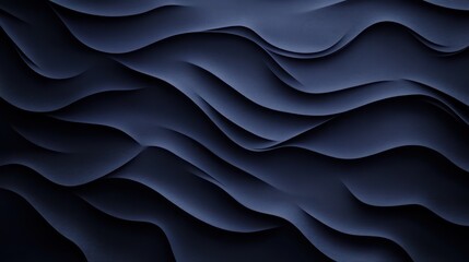 Fototapeta premium Abstract dark blue wavy textured background