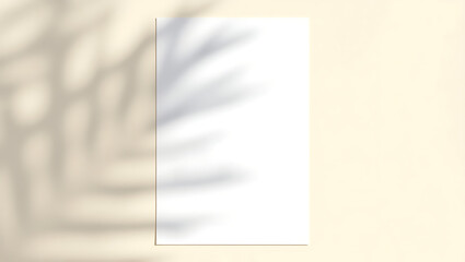 blank white paper on a white background