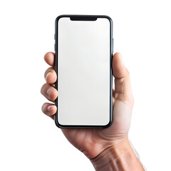 Realistic Image Of Human Hand Holding Modern Smartphone