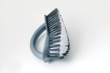 Gray manual cleaning brush