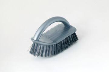 Gray manual cleaning brush