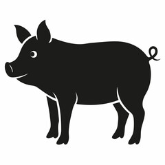 Fototapeta premium vector illustration of a pig