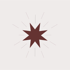 vector illustration of a christmas star