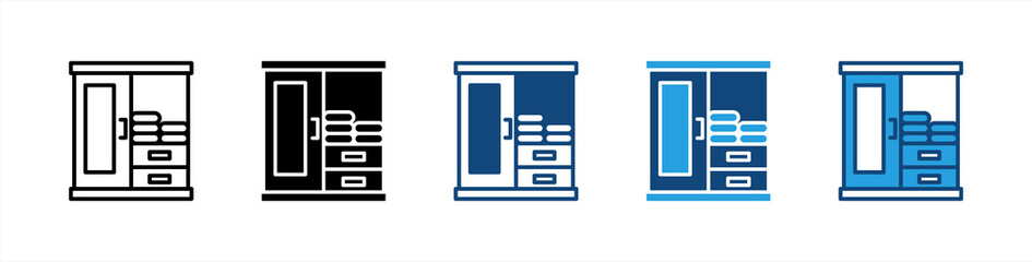 Wardrobe icon sheet multiple style collection