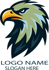 Eagle Head Logo icon vector .
