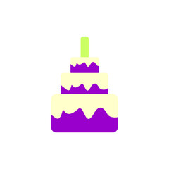 birthday cake with candles