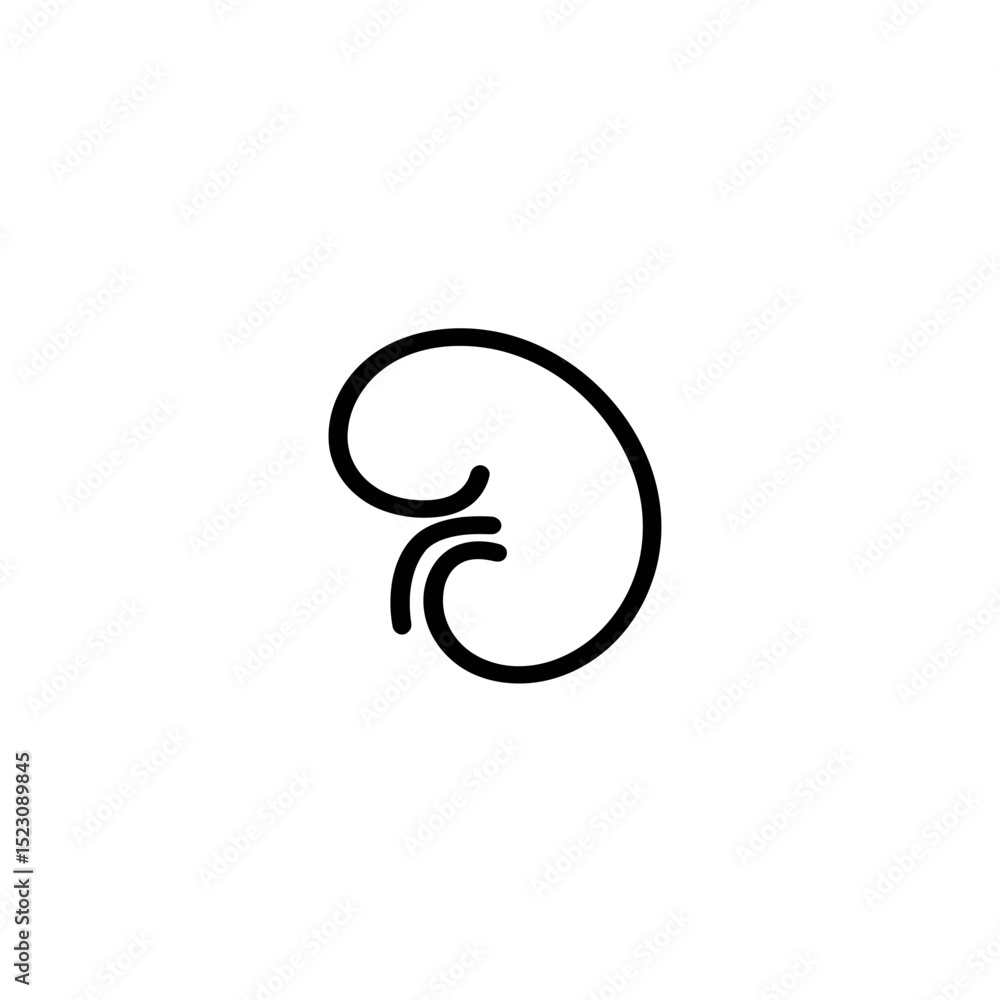 Poster minimalist curve shapes flowing in simple abstract artwork isolated