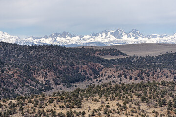 The Minaret Range in California From Chidago Canyon Peak